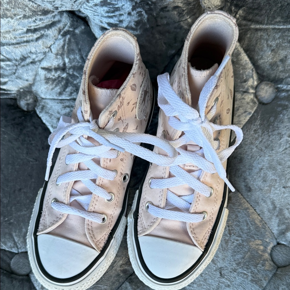 Converse Girls Floral Pink High-Tops - Picture 8 of 12